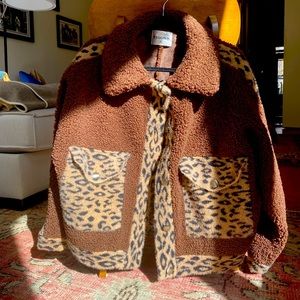 Anthropology fleece jacket